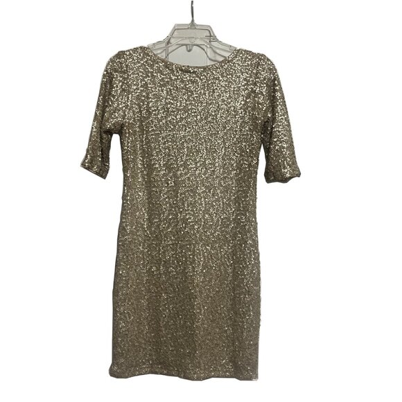 Abercrombie and Fitch Gold Sequin Cocktail Dress - Picture 5 of 9